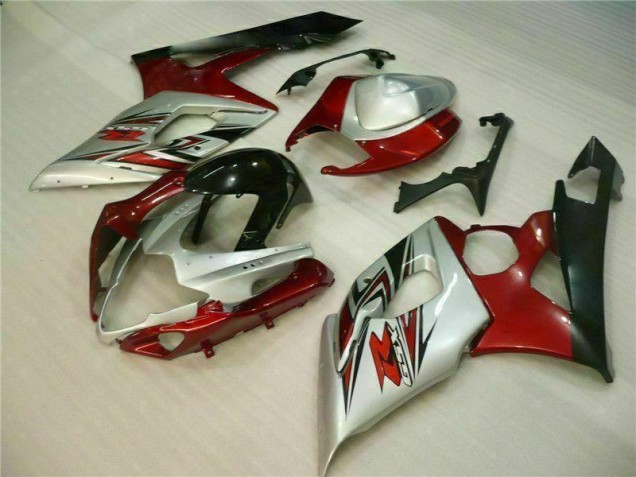 Affordable 2005-2006 Red White Suzuki GSXR 1000 Bike Fairings Affordable 2005-2006 Red White Suzuki GSXR 1000 Bike Fairings