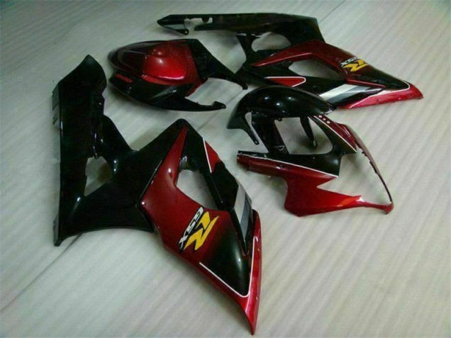 Affordable 2005-2006 Red Black Suzuki GSXR 1000 Bike Fairing Kit Affordable 2005-2006 Red Black Suzuki GSXR 1000 Bike Fairing Kit