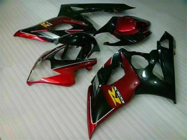 Affordable 2005-2006 Red Black Suzuki GSXR 1000 Bike Fairing Kit Affordable 2005-2006 Red Black Suzuki GSXR 1000 Bike Fairing Kit