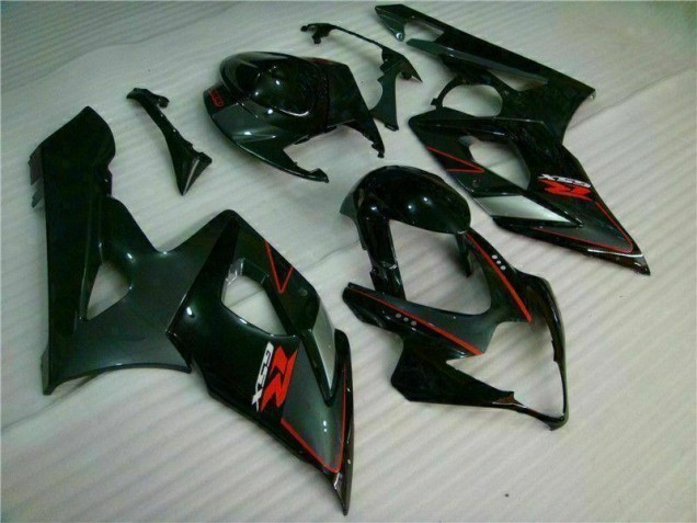 Affordable 2005-2006 Black Suzuki GSXR 1000 Replacement Fairings Affordable 2005-2006 Black Suzuki GSXR 1000 Replacement Fairings