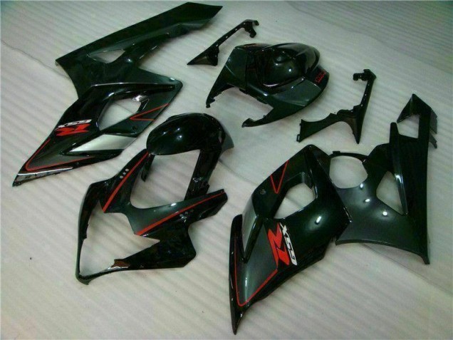 Affordable 2005-2006 Black Suzuki GSXR 1000 Replacement Fairings Affordable 2005-2006 Black Suzuki GSXR 1000 Replacement Fairings