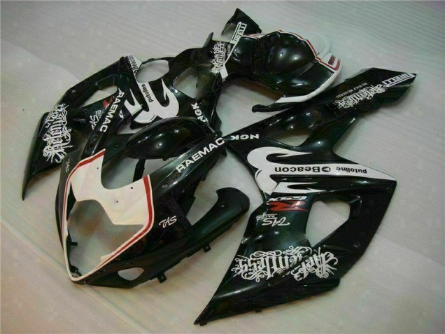 Affordable 2005-2006 White Black Suzuki GSXR 1000 Motorcycle Fairings Kit Affordable 2005-2006 White Black Suzuki GSXR 1000 Motorcycle Fairings Kit