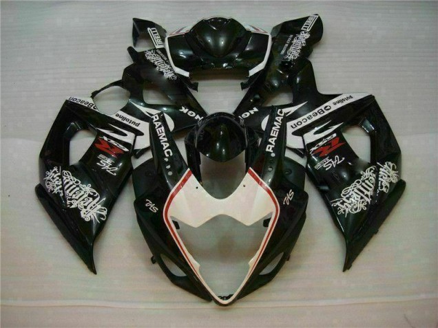 Affordable 2005-2006 White Black Suzuki GSXR 1000 Motorcycle Fairings Kit Affordable 2005-2006 White Black Suzuki GSXR 1000 Motorcycle Fairings Kit