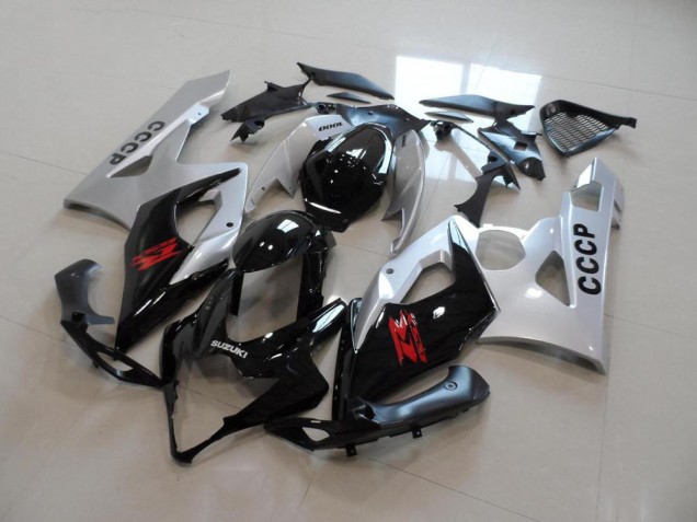 Affordable 2005-2006 Silver Black Suzuki GSXR 1000 Moto Fairings Affordable 2005-2006 Silver Black Suzuki GSXR 1000 Moto Fairings