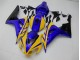 Affordable 2006-2007 Yellow Blue Honda CBR1000RR Replacement Motorcycle Fairings