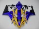 Affordable 2006-2007 Yellow Blue Honda CBR1000RR Replacement Motorcycle Fairings