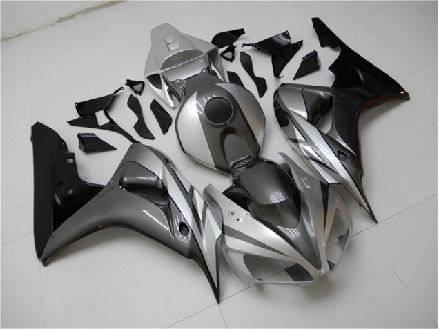 Affordable 2006-2007 Black Silver Grey Honda CBR1000RR Motorcycle Bodywork Affordable 2006-2007 Black Silver Grey Honda CBR1000RR Motorcycle Bodywork