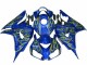 Affordable 2006-2007 Yellow Flame Blue Honda CBR1000RR Replacement Fairings
