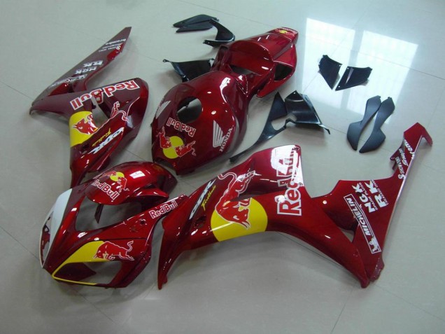Affordable 2006-2007 Candy Red Red Bull Honda CBR1000RR Motorcylce Fairings