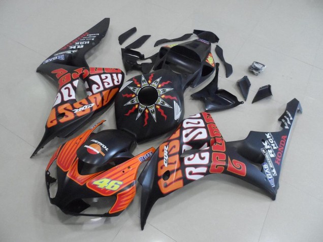 Affordable 2006-2007 Matte Rossi Honda CBR1000RR Bike Fairings
