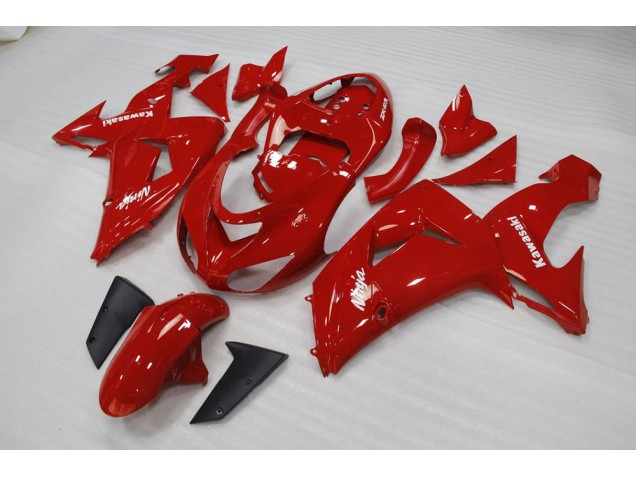 Affordable 2006-2007 Red Kawasaki ZX10R Motorbike Fairings Affordable 2006-2007 Red Kawasaki ZX10R Motorbike Fairings
