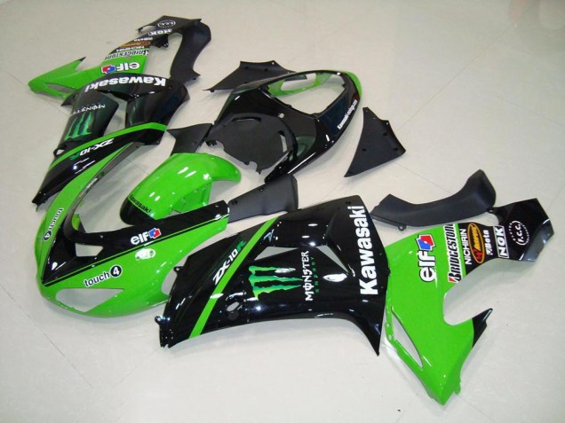 Affordable 2006-2007 Green Monster Kawasaki ZX10R Bike Fairings Affordable 2006-2007 Green Monster Kawasaki ZX10R Bike Fairings