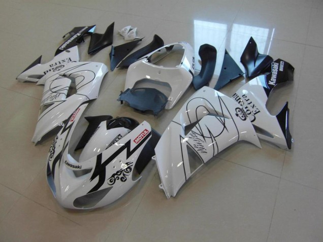 Affordable 2006-2007 White Corona Kawasaki ZX10R Motor Fairings Affordable 2006-2007 White Corona Kawasaki ZX10R Motor Fairings