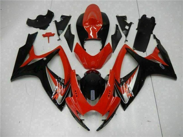 Affordable 2006-2007 Red Suzuki GSXR 600/750 Bike Fairing Kit Affordable 2006-2007 Red Suzuki GSXR 600/750 Bike Fairing Kit