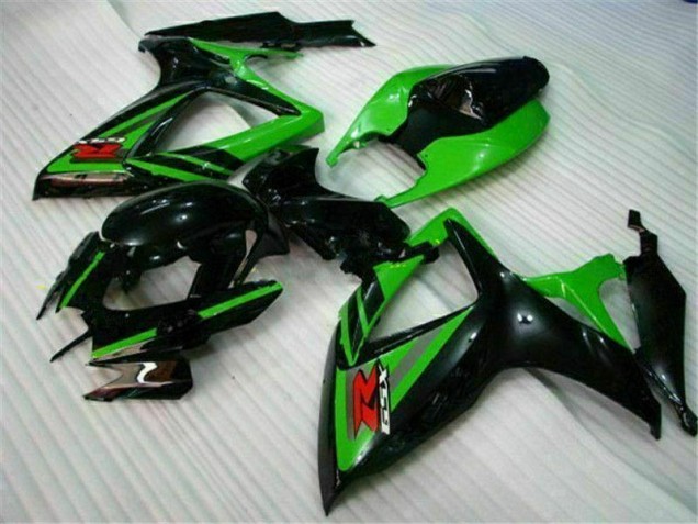 Affordable 2006-2007 Black Green Suzuki GSXR 600/750 Replacement Motorcycle Fairings Affordable 2006-2007 Black Green Suzuki GSXR 600/750 Replacement Motorcycle Fairings
