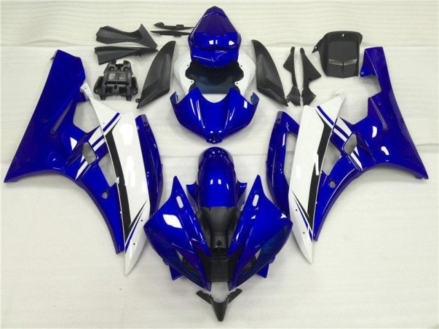 Affordable 2006-2007 Blue White Yamaha YZF R6 Motorbike Fairing Affordable 2006-2007 Blue White Yamaha YZF R6 Motorbike Fairing