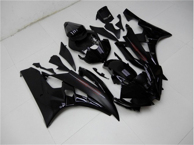 Affordable 2006-2007 Glossy Matte Black Yamaha YZF R6 Motor Bike Fairings