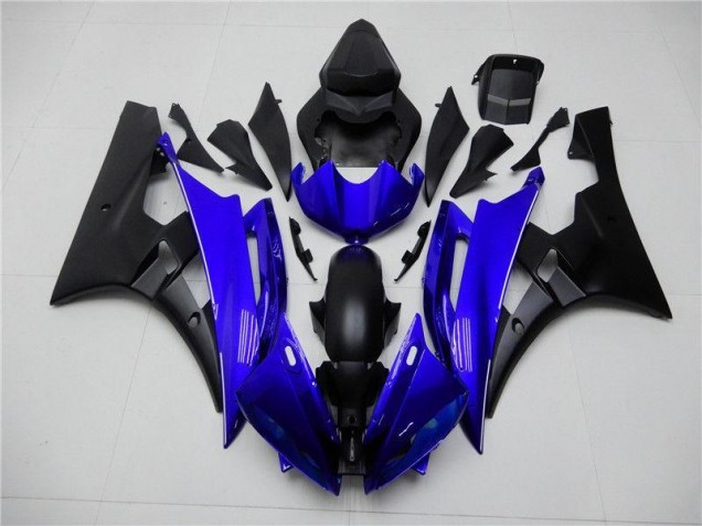Affordable 2006-2007 Blue Black Yamaha YZF R6 Motorcycle Replacement Fairings & Bodywork Affordable 2006-2007 Blue Black Yamaha YZF R6 Motorcycle Replacement Fairings & Bodywork