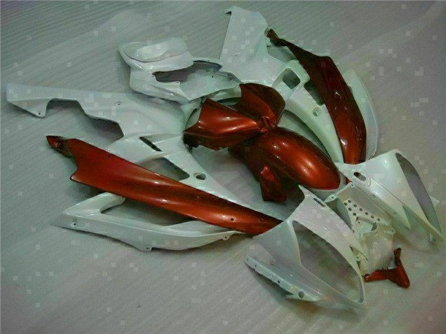 Affordable 2006-2007 White Brown Yamaha YZF R6 Motorcylce Fairings Affordable 2006-2007 White Brown Yamaha YZF R6 Motorcylce Fairings