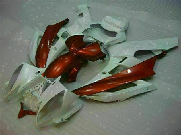 Affordable 2006-2007 White Brown Yamaha YZF R6 Motorcylce Fairings Affordable 2006-2007 White Brown Yamaha YZF R6 Motorcylce Fairings