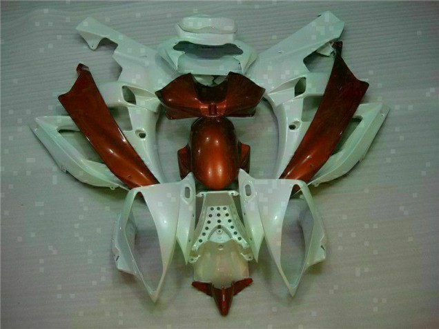 Affordable 2006-2007 White Brown Yamaha YZF R6 Motorcylce Fairings Affordable 2006-2007 White Brown Yamaha YZF R6 Motorcylce Fairings
