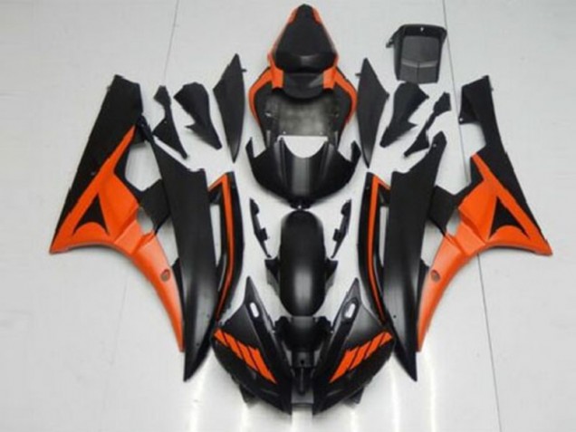 Affordable 2006-2007 Orange Black Yamaha YZF R6 Bike Fairings Affordable 2006-2007 Orange Black Yamaha YZF R6 Bike Fairings