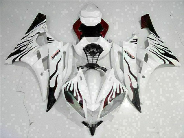 Affordable 2006-2007 White Yamaha YZF R6 Motorcyle Fairings Affordable 2006-2007 White Yamaha YZF R6 Motorcyle Fairings
