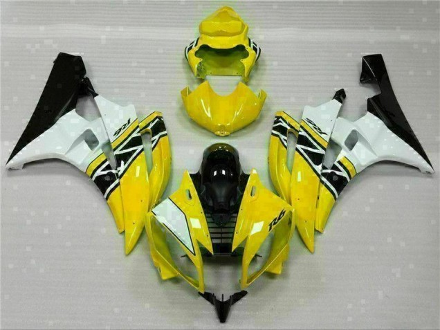 Affordable 2006-2007 Yellow White Black Yamaha YZF R6 Motorcylce Fairings Affordable 2006-2007 Yellow White Black Yamaha YZF R6 Motorcylce Fairings