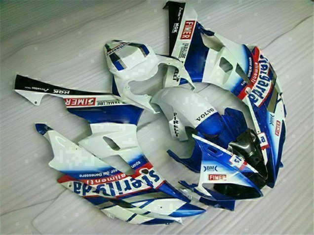Affordable 2006-2007 White Blue Yamaha YZF R6 Motorbike Fairing Affordable 2006-2007 White Blue Yamaha YZF R6 Motorbike Fairing