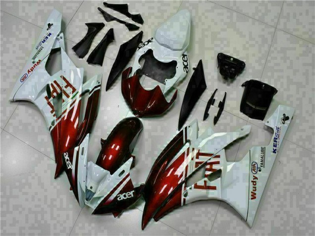Affordable 2006-2007 Brown White Yamaha YZF R6 Motorcycle Fairing Kit Affordable 2006-2007 Brown White Yamaha YZF R6 Motorcycle Fairing Kit