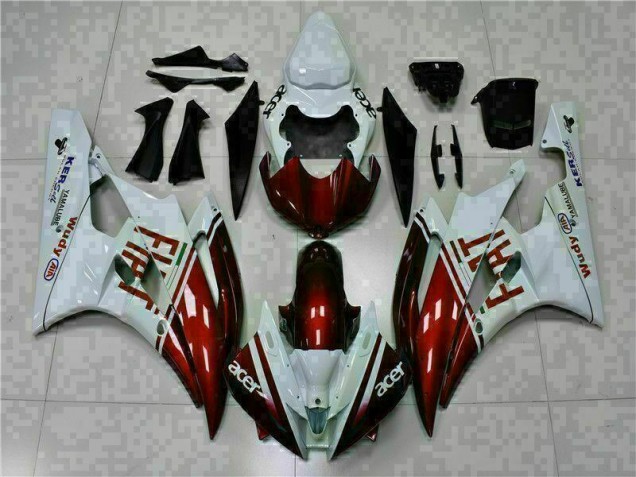 Affordable 2006-2007 Brown White Yamaha YZF R6 Motorcycle Fairing Kit Affordable 2006-2007 Brown White Yamaha YZF R6 Motorcycle Fairing Kit