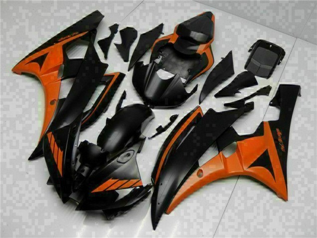Affordable 2006-2007 Orange Black Yamaha YZF R6 Bike Fairing Affordable 2006-2007 Orange Black Yamaha YZF R6 Bike Fairing