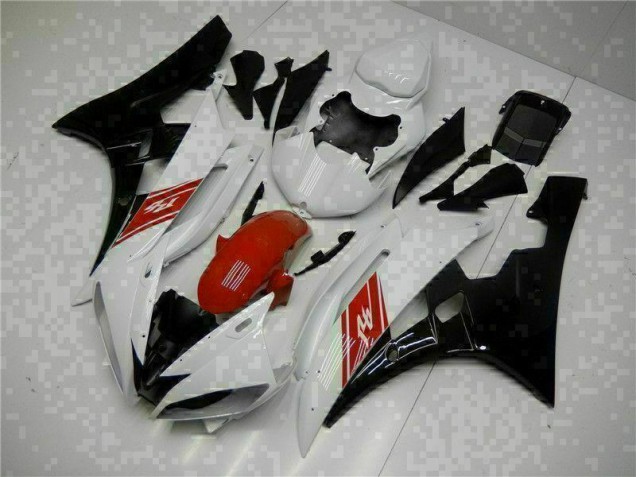 Affordable 2006-2007 White Black Yamaha YZF R6 Motorbike Fairing Affordable 2006-2007 White Black Yamaha YZF R6 Motorbike Fairing