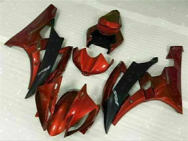 Affordable 2006-2007 Red Yamaha YZF R6 Replacement Motorcycle Fairings