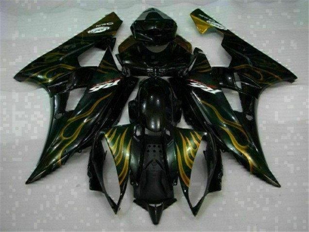 Affordable 2006-2007 Black Yamaha YZF R6 Bike Fairing Kit Affordable 2006-2007 Black Yamaha YZF R6 Bike Fairing Kit