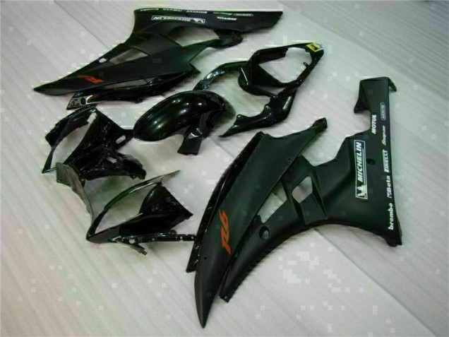 Affordable 2006-2007 Black Yamaha YZF R6 Motorbike Fairing Kits Affordable 2006-2007 Black Yamaha YZF R6 Motorbike Fairing Kits
