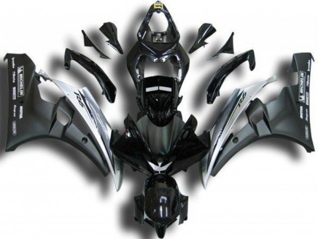 Affordable 2006-2007 Black White Yamaha YZF R6 Replacement Fairings Affordable 2006-2007 Black White Yamaha YZF R6 Replacement Fairings