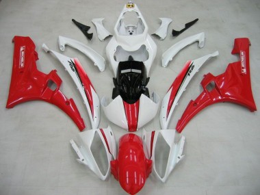 Affordable 2006-2007 White Red Michelin Yamaha YZF R6 Motorcylce Fairings