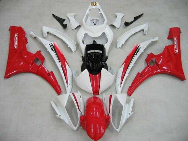 Affordable 2006-2007 White Red Michelin Yamaha YZF R6 Motorcylce Fairings Affordable 2006-2007 White Red Michelin Yamaha YZF R6 Motorcylce Fairings