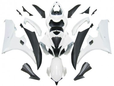 Affordable 2006-2007 White Black Yamaha YZF R6 Motorcycle Fairings