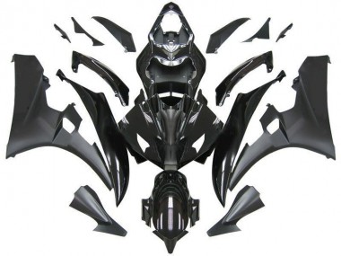 Affordable 2006-2007 Contrast Black Yamaha YZF R6 Bike Fairings
