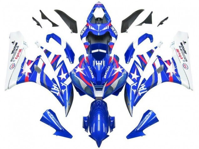 Affordable 2006-2007 Blue Star Fiat Yamaha YZF R6 Replacement Motorcycle Fairings Affordable 2006-2007 Blue Star Fiat Yamaha YZF R6 Replacement Motorcycle Fairings