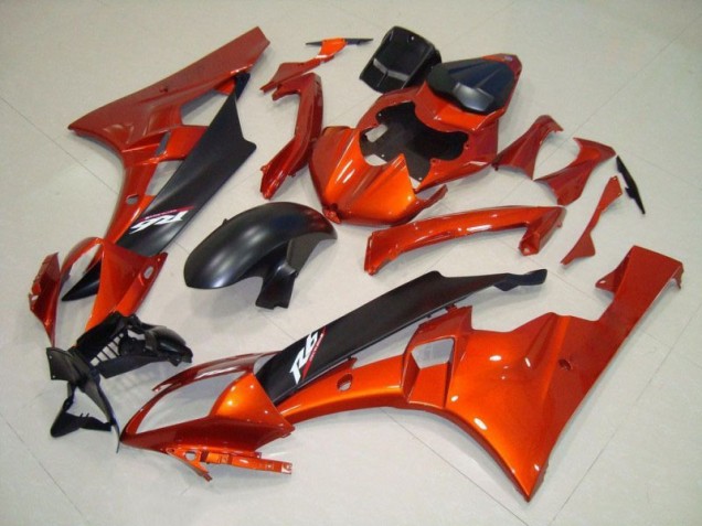 Affordable 2006-2007 Orange Matte Black Yamaha YZF R6 Motorcycle Fairing Kits Affordable 2006-2007 Orange Matte Black Yamaha YZF R6 Motorcycle Fairing Kits