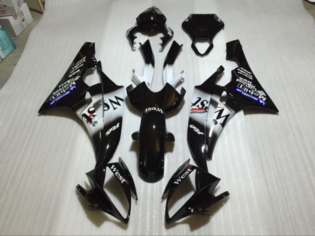 Affordable 2006-2007 Glossy Black Yamaha YZF R6 Bike Fairing Affordable 2006-2007 Glossy Black Yamaha YZF R6 Bike Fairing