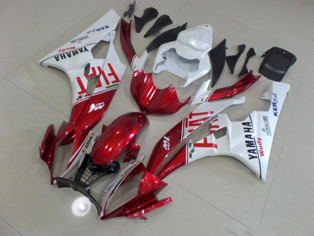 Affordable 2006-2007 Red Fiat Yamaha YZF R6 Motorcyle Fairings Affordable 2006-2007 Red Fiat Yamaha YZF R6 Motorcyle Fairings
