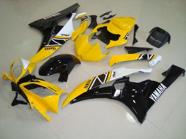 Affordable 2006-2007 Yellow Yamaha YZF R6 Motorcycle Fairing Affordable 2006-2007 Yellow Yamaha YZF R6 Motorcycle Fairing