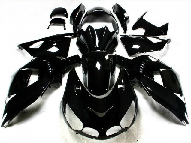 Affordable 2006-2011 Glossy Black Kawasaki ZX14R ZZR1400 Motorbike Fairing Affordable 2006-2011 Glossy Black Kawasaki ZX14R ZZR1400 Motorbike Fairing