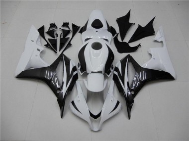Affordable 2007-2008 White Black Honda CBR600RR Motorbike Fairing