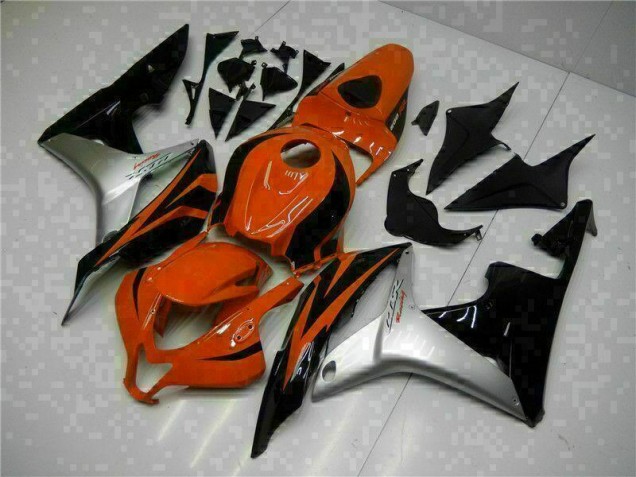 Affordable 2007-2008 Black Red Silver Honda CBR600RR Motor Fairings Affordable 2007-2008 Black Red Silver Honda CBR600RR Motor Fairings