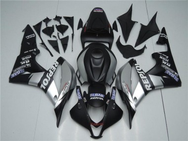 Affordable 2007-2008 Silver Repsol Black Honda CBR600RR Bike Fairings